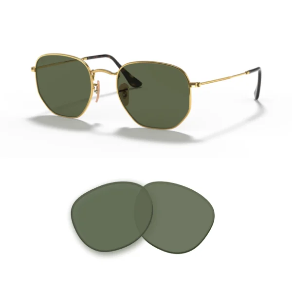 Kompatible Ray-Ban 3548N Hexagonal Ersatzgläser