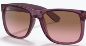 Originalgläser Ray-Ban RB4165 Justin, Farbe 14 · Rosa & braun Verlauf · Kunststoff