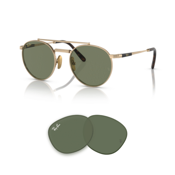Originale Ray-Ban Ersatzgläser RB8237 Round II Titanium