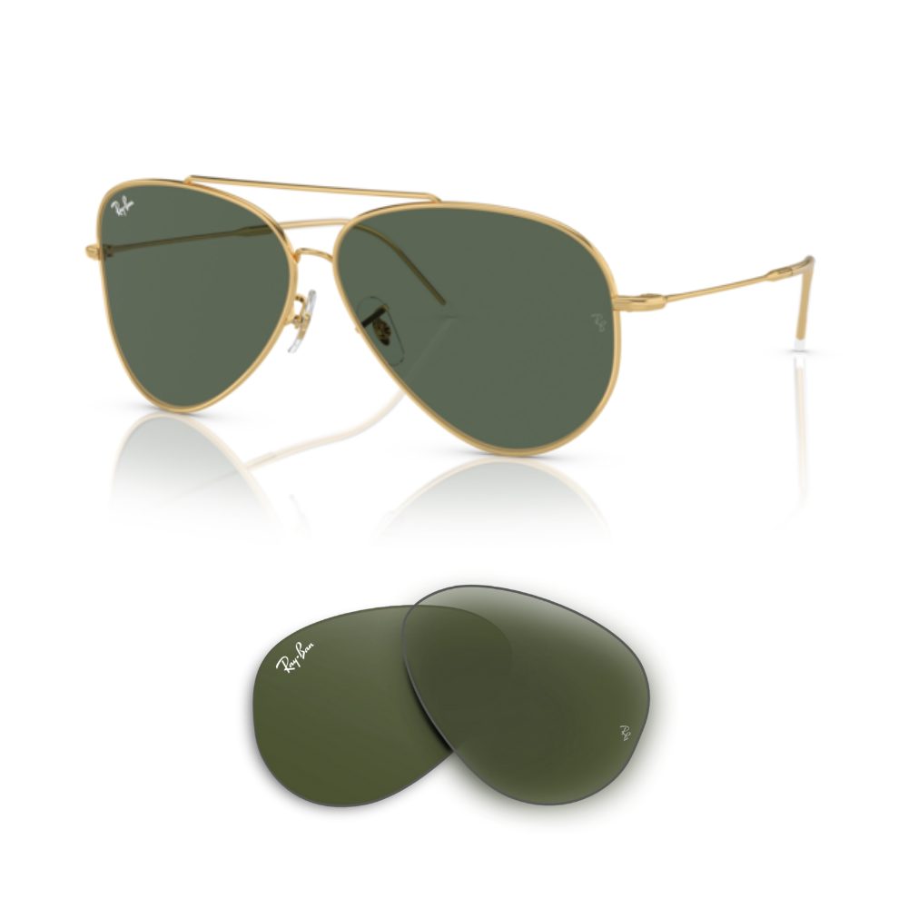 Original Ray Ban 0101S AVIATOR REVERSE Ersatzgläser