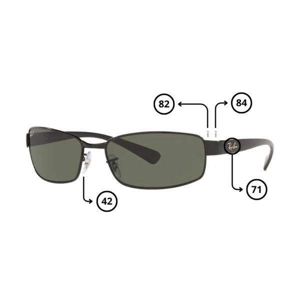 Original Ray-Ban 3364 Ersatzteile