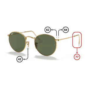 Original Ray-Ban 3447N Round Metal Ersatzteile