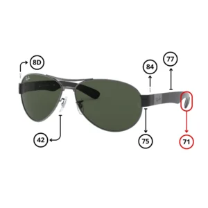 Original Ray-Ban 3509 Ersatzteile