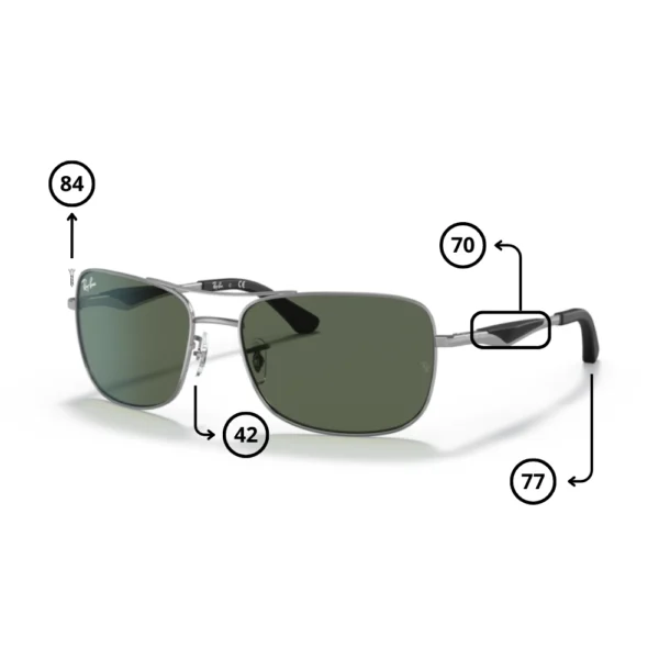 Original Ray-Ban 3515 Ersatzteile