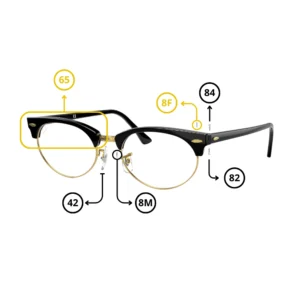 Original Ray-Ban 3946V CLUBMASTER OVAL Ersatzteile