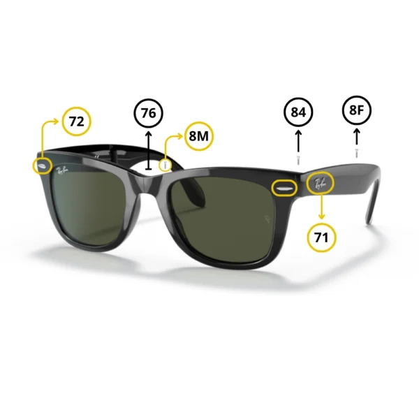 Original Ray-Ban 4105 Ersatzteile