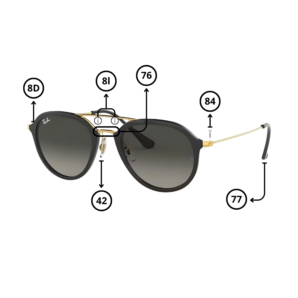 Original Ray-Ban 4253 Ersatzteile