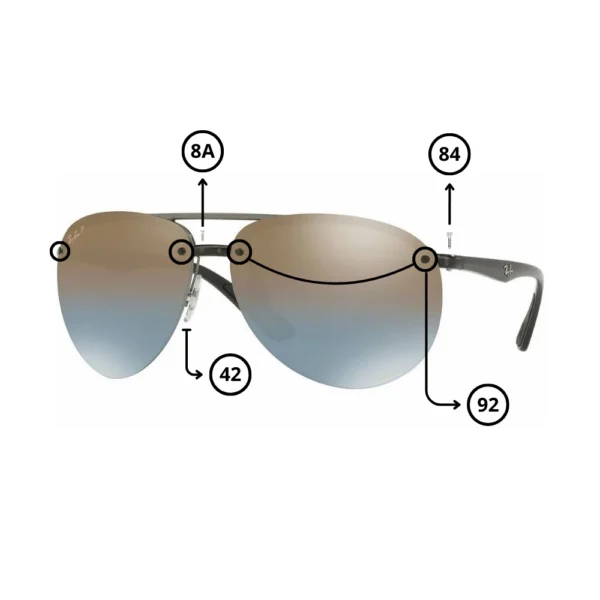 Original Ray-Ban 4293CH Ersatzteile