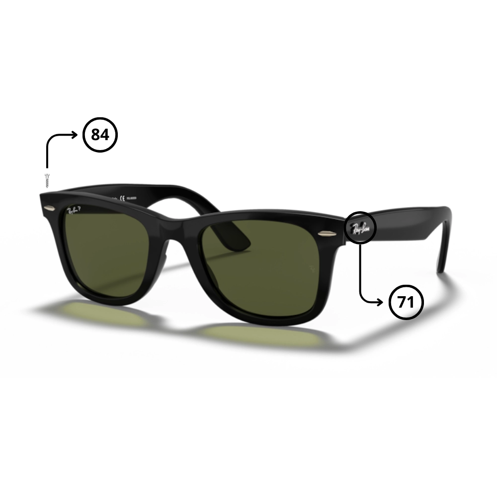 Original Ray-Ban 4340 Wayfarer Ersatzteile