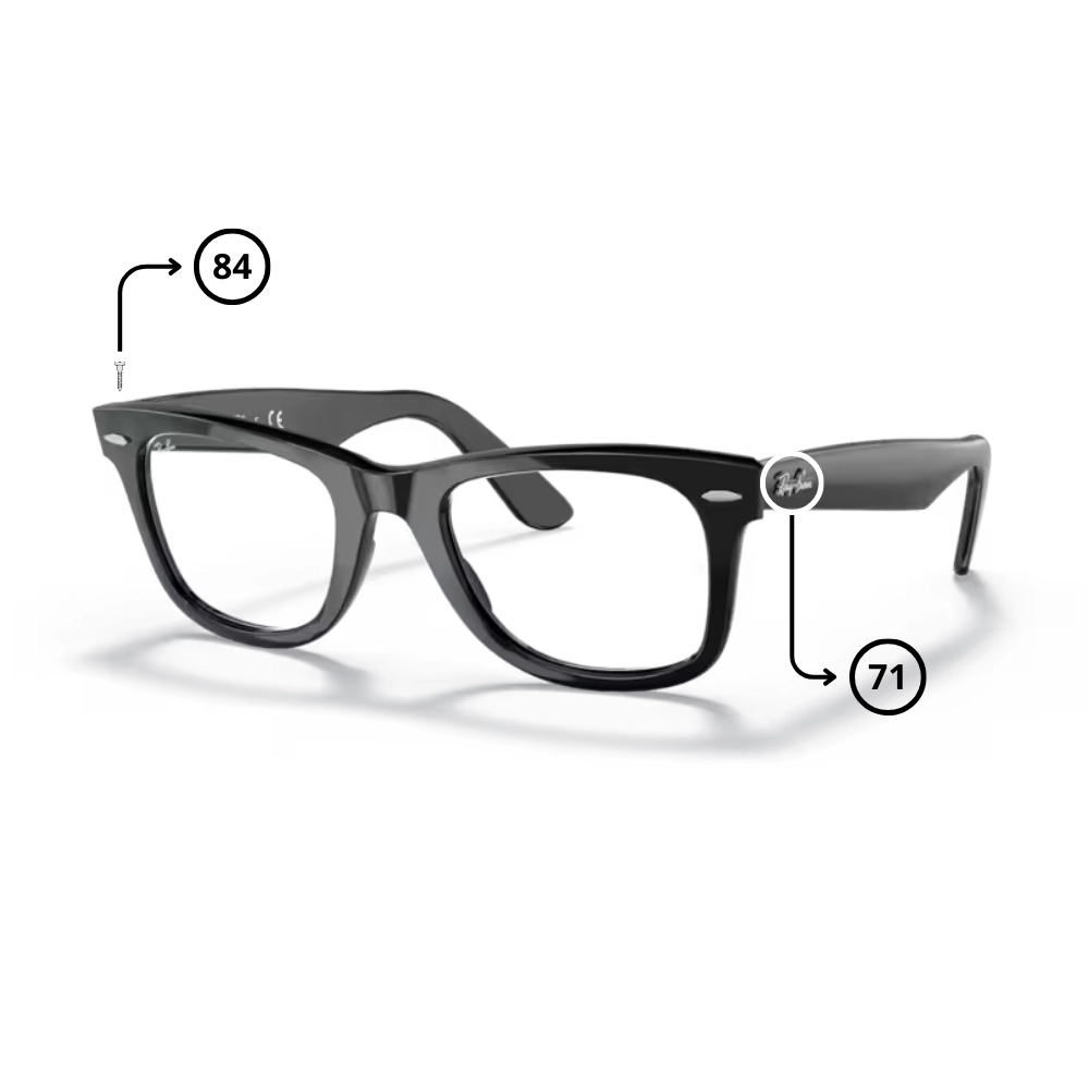 Original Ray-Ban 5121 WAYFARER Ersatzteile