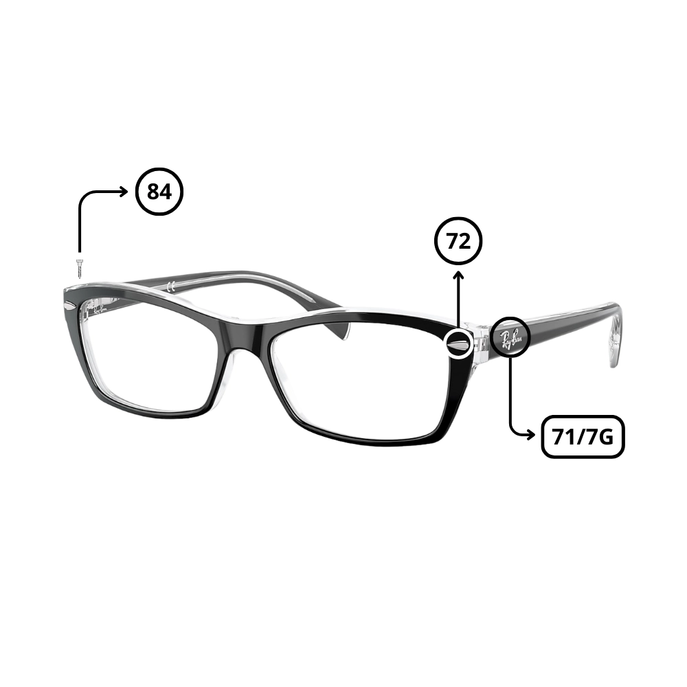 Original Ray-Ban 5255 Ersatzteile