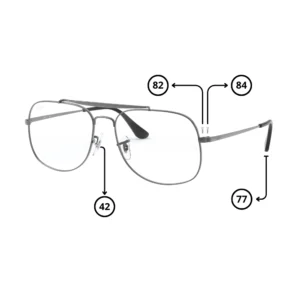 Original Ray-Ban 6389 THE GENERAL Ersatzteile