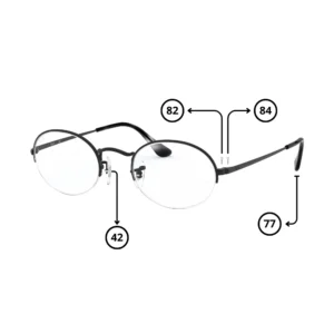 Original Ray-Ban 6547 Oval Gaze Ersatzteile