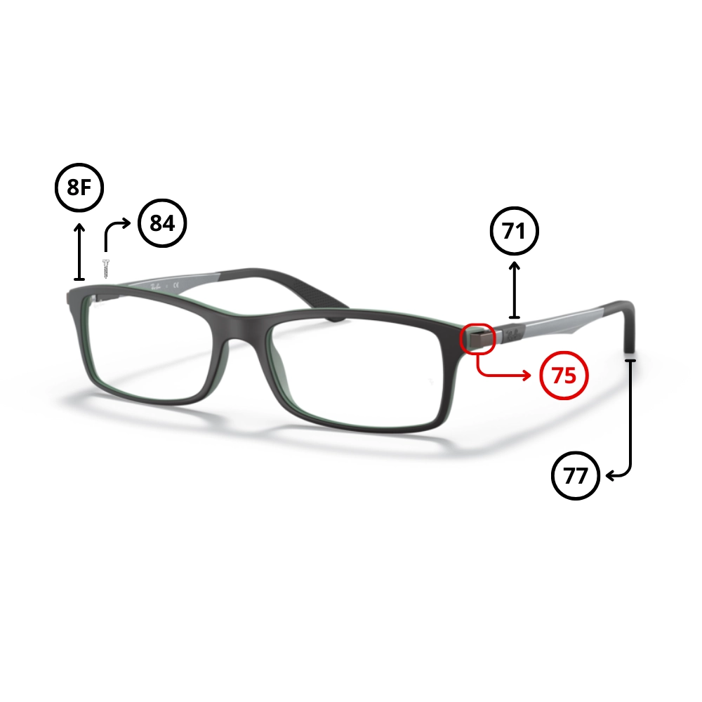 Original Ray-Ban 7017 Ersatzteile