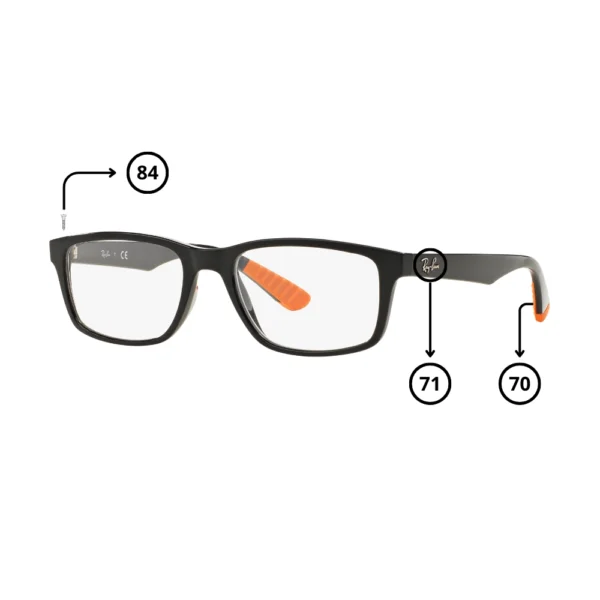 Original Ray-Ban 7063 Ersatzteile