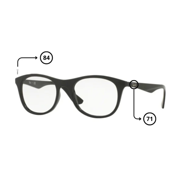 Original Ray-Ban 7085 Ersatzteile
