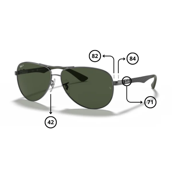 Original Ray-Ban 8313 Ersatzteile