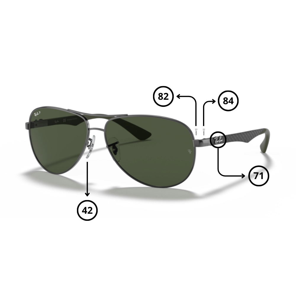 Original Ray-Ban 8313 Ersatzteile