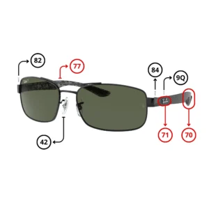 Original Ray-Ban 8316 Ersatzteile
