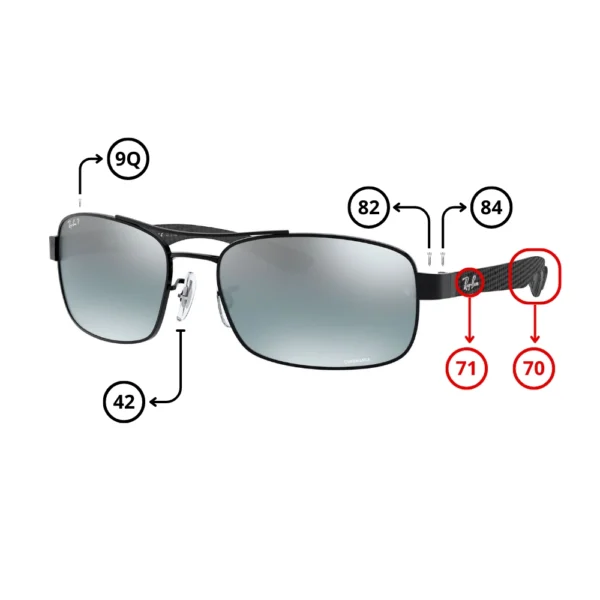 Original Ray-Ban 8318CH Ersatzteile
