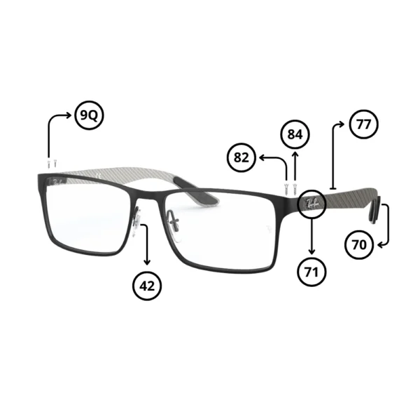 Original Ray-Ban 8415 Ersatzteile