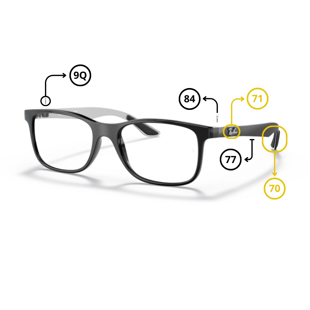 Original Ray-Ban 8903 Ersatzteile