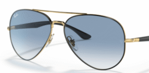 Originalgläser Ray-Ban RB3675 Aviator, Farbe 3F · Blau Verlauf