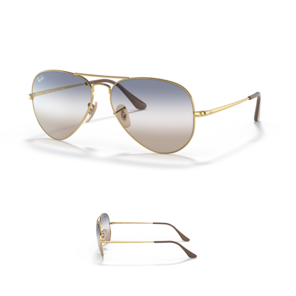 Original Ray Ban RB3689 AVIATOR METAL II Ersatzbügel