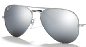 Originalgläser Ray-Ban RB3025 Aviator, Farbe W3 · Grau verspiegelt polarisiert
