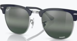 Originalgläser Ray-Ban RB3716 Clubmaster Metal, Farbe G6 · Polarisiert transparent Verlauf blau dunkel