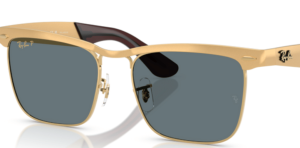 Originalgläser Ray-Ban RB3875 Wayfarer Deluxe, Farbe 3R · Blau dunkel polarisiert