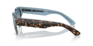 Original Ray-Ban RB0316S Mega Clubmaster Bügel, Farbe 13163M · Havanna auf blau auf gunmetal
