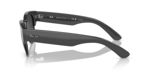 Original Ray-Ban RB0316S Mega Clubmaster Bügel, Farbe 136748 · Grau auf schwarz