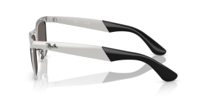 Original Ray-Ban RB3875 Wayfarer Deluxe Bügel, Farbe 019 · Sandblasted silber auf silber