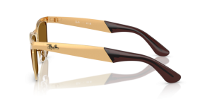 Original Ray-Ban RB3875 Wayfarer Deluxe Bügel, Farbe 9276 · Sandblasted legend gold