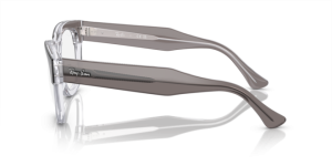 Original Ray-Ban RB0298V Mega Hawkeye Bügel, Farbe 8111 · Grau auf transparent