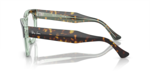 Original Ray-Ban RB0298V Mega Hawkeye Bügel, Farbe 8249 · Havanna auf transparent grün