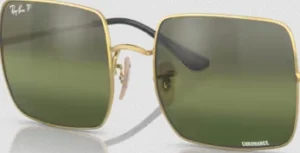 Originalgläser Ray-Ban RB1971 Square, Farbe G4 · Polarisiert transparent Verlauf grün dunkel