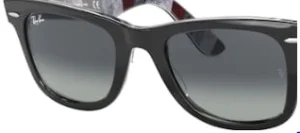 Originalgläser Ray-Ban RB4340 Wayfarer, Farbe M3 · Grau blau Verlauf polarisiert