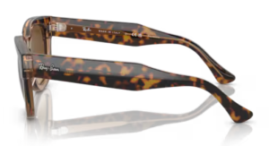 Original Ray-Ban RB0298S Mega Hawkeye Bügel, Farbe 1292 · Havanna auf transparent braun