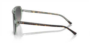 Original Ray-Ban RB2205 Bill One Bügel, Farbe 1376 · Havanna auf transparent grün