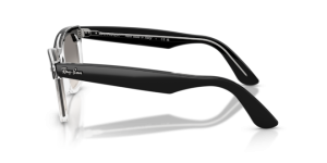 Original Ray-Ban RB2240 Wayfarer Bügel, Farbe 1294 · Schwarz auf transparent
