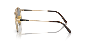 Original Ray-Ban RB8237 Round II Titanium Bügel, Farbe 3138 · Arista gold