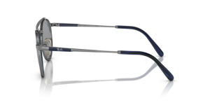 Original Ray-Ban RB8237 Round II Titanium Bügel, Farbe 3142 · Gunmetal