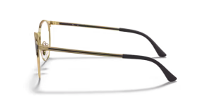 Original Ray-Ban RB6375 Sehbrillen Bügel, Farbe 2890 · Gold oben auf schwarz