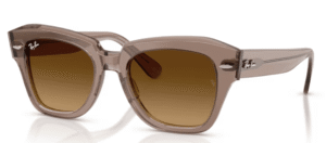 Ray-Ban RB2186 STATE STREET, Farbe 682785 · Transparent braun hell
