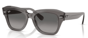 Ray-Ban RB2186 STATE STREET, Farbe 136971 · Transparent grau