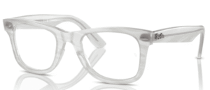 Ray-Ban RX4340V WAYFARER EASE, Farbe 8382 · Phototrop gestreift blau hell
