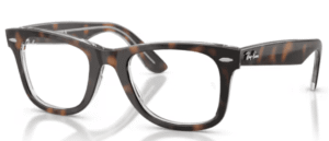 Ray-Ban RX4340V WAYFARER EASE, Farbe 8401 · Havanna dunkel auf multicolour