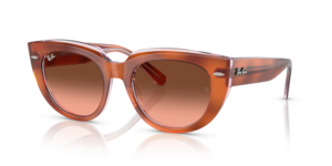 Ray-Ban 2286 DOREEN, Farbe 1415A5 · Rot Havanna auf transparent multicolour